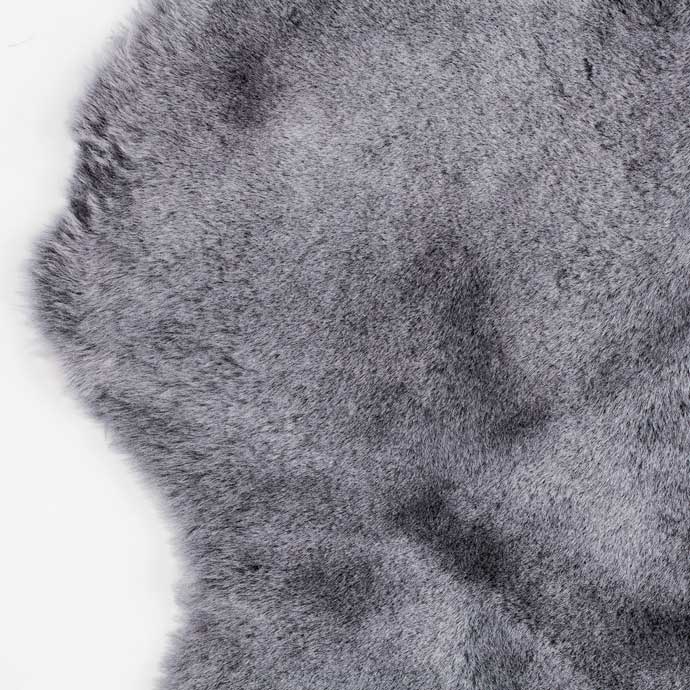 Quad Shearling Throw in Graphite - Image 8
