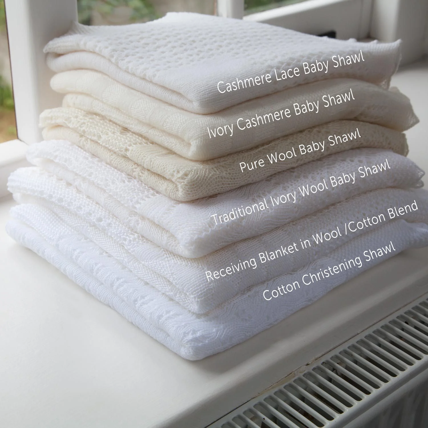 Receiving Blanket in Wool / Cotton Blend - Image 6